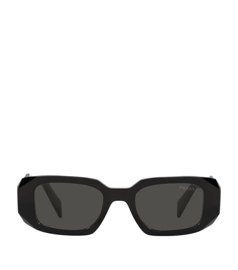 black prada rectangle sunglasses